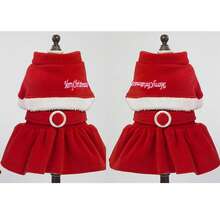 PETSIN Pet Bells, Christmas Dresses, Festive Dog Dresses - Red - View 10