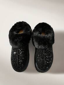 Solecia Women's Winter Casual Versatile Platform Dew And Snow Boots Fall Shoes - Black 3 - View 5