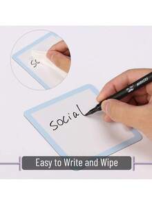 12 Reusable Magnetic Notes, 4X4 Inches – Back‑To‑School Special – Erasable Labels For Whiteboards, Refrigerators, Lockers, And More – Perfect For Office And Classroom Organization Or Home Reminders - Multicolor - View 7