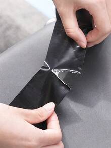1pc Multifunctional Repair Patch & Duct Tape (Black Fabric),Seat Bag Scratches And Holes Are Repaired With Self-Adhesive Patches. - Black - View 2