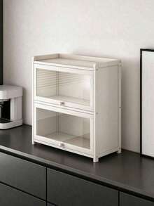 This New, Practical Desktop Storage Rack Features A Double/Triple-Layer Bamboo Bread Box With A Transparent Acrylic Window. It'S A Large-Capacity Kitchen Countertop Storage Rack With A Retro Country Style, Suitable For Storing Bread, Pastries. - Multicolor - View 11