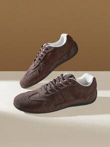 CUCCOO EASI Women's Casual Flat Versatile Sneakers For Daily Wear For Christmas Back To School - dark brown - View 8