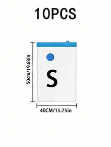 20/10/9/8/5/1pc Large Capacity Vacuum Compression Storage Bags, Dustproof, Rectangular, Space Saving, Storage Bags For Travel, Closet & Home Organization, Clothes, Bedding, School Dorm Supplies, Home Storage. - Multicolor - View 14