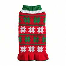 PETSIN Christmas Knit Pet Sweater Santa Snowflake Pattern Cat Dog Holiday Winter Outfit - Multicolor - View 19