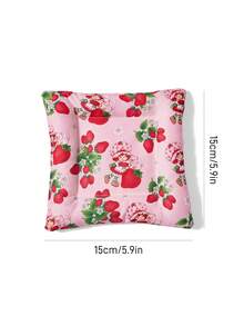Strawberry Shortcake X SHEIN 1 PC Cartoon Printing Cup Sleeve - Pink - View 3