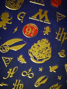 HARRY POTTER X SHEIN ملصق أظافر لطيف، ملصق مائي متعدد الاستخدامات مناسب للمانيكير وزجاجات المياه والقرطاسية ودفاتر الملاحظات DIY - متعدد الألوان - مشاهدة 4