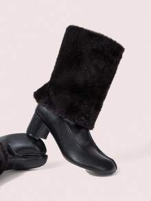 CUCCOO DOLLMOD Women's Fashion Medium Boots - Black - View 2