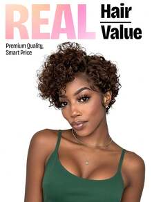Christmas Water Wave 1 Set 3pcs 6 Inch Bundles Human Hair, Brazilian Curly Human Hair Bundles, Double Weft Jerry Curl Wave Bundles, Natural Black Color Wet And Wavy Hair Extensions - S4 - View 2