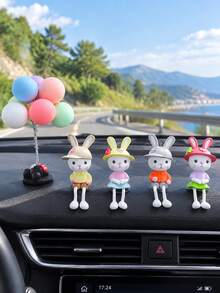 4件/5件樹脂裝飾擺件，汽車儀表板展示裝飾，汽車內飾配件，桌面微景觀裝飾，美學桌面工藝品，汽車愛好者禮物，僅限成人使用，僅供裝飾 - 多色9 - 查看 6