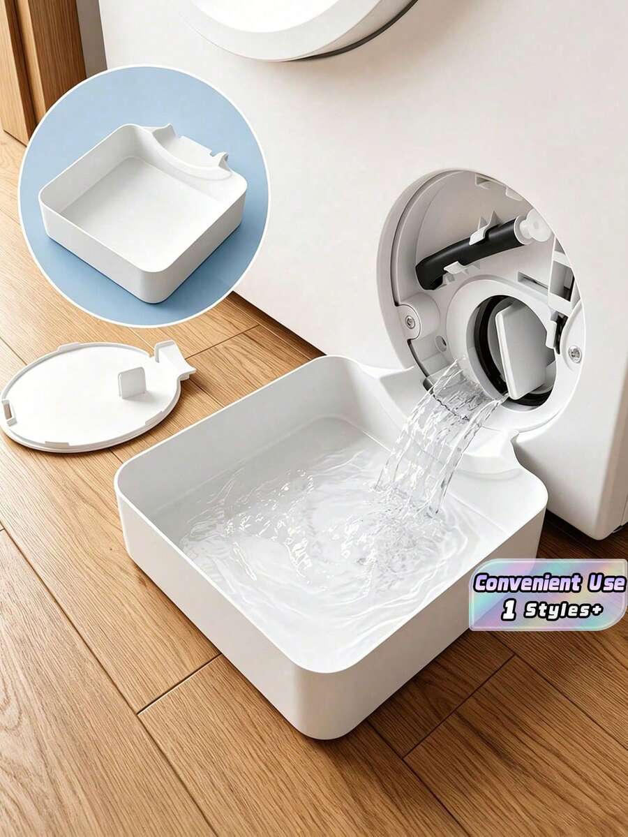 1Pc Washing Machine Drain Pan, Effective Floor Overflow Prevention Tray For Laundry Room, Home And Apartment Use, Durable And Easy To Clean Design For Daily Use And Protection Sets For Home Uses Set - Multicolor - View 1