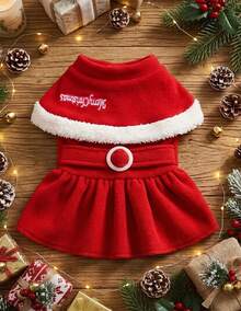 PETSIN Pet Bells, Christmas Dresses, Festive Dog Dresses - Red - View 15