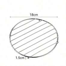 3pcs/2pcs/1pc Stainless Steel Round Insulated Placemats, Protect Tabletop And Kitchen Counter, Suitable For Placing Pots, Hot Cookware, Beverages, Heat Insulation And Temperature Reduction - View 6