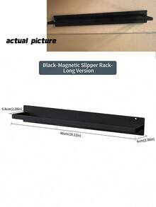 1pc Set Magnetic Folding Shoe Rack, Carbon Steel, Nail-Free Installation, Living Room Wall-Mounted Shoe Organizer - Multicolor - View 9