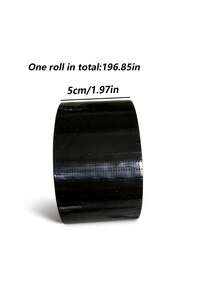 1pc Multifunctional Repair Patch & Duct Tape (Black Fabric),Seat Bag Scratches And Holes Are Repaired With Self-Adhesive Patches. - Black - View 8