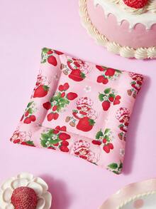 Strawberry Shortcake X SHEIN 1 PC Cartoon Printing Cup Sleeve - Pink - View 2