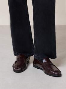 Nöista Retro British Loafers, Versatile And Comfortable Flat Shoes - Coffee Brown - View 6