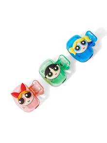 THE POWERPUFF GIRLS X SHEIN 1/3 旅行牙刷收納夾，便攜式牙刷頭保護蓋 - 彩色 - 查看 4