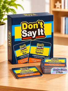 Don'T Say It - Pocket Edition Spanish Popular Party Card Game, 50 Carefully Selected Word Cards With Rounded Corners And Scratch-Resistant Craftsmanship. Extremely Portable, Ignite Joyful Moments Anywhere, An Essential Social Accessory For Camping - Dark Green - View 1