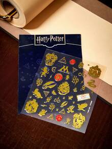 HARRY POTTER X SHEIN ملصق أظافر لطيف، ملصق مائي متعدد الاستخدامات مناسب للمانيكير وزجاجات المياه والقرطاسية ودفاتر الملاحظات DIY - متعدد الألوان - مشاهدة 3