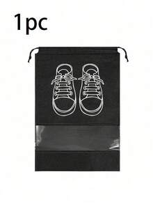 1/5Pcs Shoe Storage Bag, Dustproof Drawstring Shoes Pouch, Non-Woven Travel Shoes Organize For Outdoor Home Use, Moisture-Proof Transparent Cover Sets For Travel And Storage Uses Sets For Home Uses Sets - Multicolor - View 9