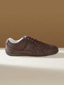 CUCCOO EASI Women's Casual Flat Versatile Sneakers For Daily Wear For Christmas Back To School - dark brown - View 2