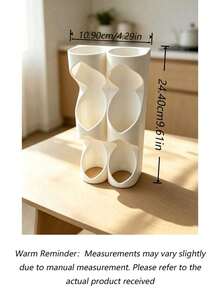 1/2pcs Kitchen Roll Storage Rack, Designed For Installation On Shelves Or Under Cabinets, Can Store Baking Paper, Baking Mats, Plastic Wrap, Etc.; Each Compartment Can Hold 2 Rolls, Suitable For Storing Aluminum Foil, Baking Paper Or Other Similar - Multicolor - View 2
