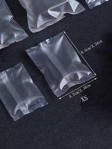 100PCS/Set Bakery Sealing Bags Frosted Transparent Cookie Bags Candy Packaging Gift Wrapping Supplies - Clear - View 4