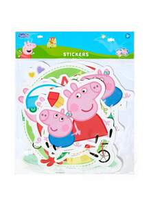 Peppa Pig X SHEIN Cartoon Stickers, Suitable For Water Bottles, Mobile Phones, Protective Cases, Laptops, Skateboards, Refrigerators, Etc., Gifts - Peppa Pig - View 6