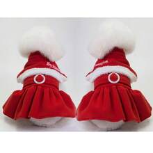 PETSIN Pet Bells, Christmas Dresses, Festive Dog Dresses - Red - View 9