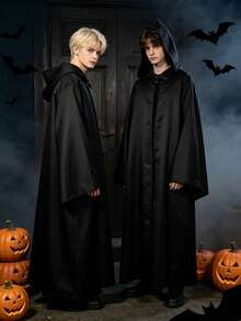 1PC Halloween Cosplay Costume | Halloween Gift | Festive Atmosphere Outfit - Black Cloak - View 2