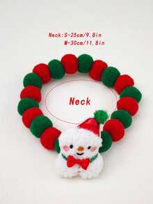 PETSIN 1 Piece, Christmas Pet Fur Ball Collar, Fun And Cute Holiday-Themed Necklace With Bells, Suitable For Small And Medium-Sized Pets - Multicolor - View 13