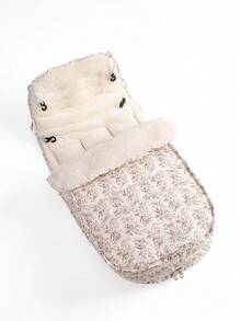 Cozy Pixies 1件數位印花嬰兒車保護套，嬰兒車腳套，內裡毛絨，保暖腳套，冬季使用 - 彩色 - 查看 4