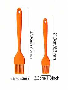 Haus Hana Silicone Spatula 7-Piece Set Silicone Kitchen Utensil Scraper Oil Brush Kit Baking Tools Cake Cream Squeegee - Orange - View 19