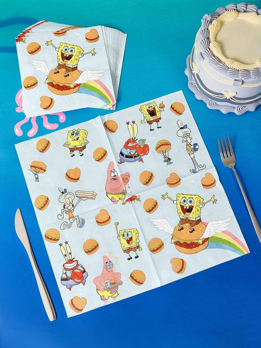 SpongeBob SquarePants | SHEIN 紙巾 - SpongeBob - 查看 1