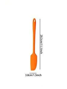 Haus Hana Silicone Spatula 7-Piece Set Silicone Kitchen Utensil Scraper Oil Brush Kit Baking Tools Cake Cream Squeegee - Orange - View 9