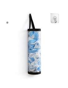 2/4Pcs Plastic Bag Holder Organizer, Wall Mounted Grocery Bag Storage Rack For Kitchen Door, Hanging Dispenser - Multicolor - View 11