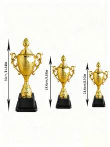 Gold Trophy Awards Rewarding Supply Competition Soccer Winner Award Trophy Plastic Model Small Prize Cup - Multicolor - View 8