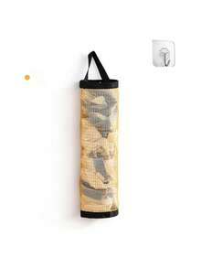 2/4Pcs Plastic Bag Holder Organizer, Wall Mounted Grocery Bag Storage Rack For Kitchen Door, Hanging Dispenser - Multicolor - View 10