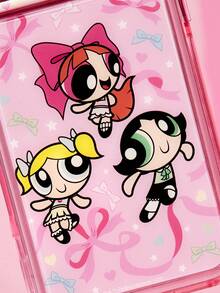 THE POWERPUFF GIRLS X SHEIN Cartoon Cute Shockproof Fashionable Phone Case, Suitable For Ip 18 Ip 18 Pro,Ax IPhone 11 - 17 Max - Multicolor - View 6