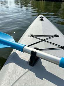 Kayak Paddle Clips, Paddle Holder Mount Base, Kayak Canoe Accessories, Secure Oar Keeper Clip For Boat, SUP Paddle Board Attachment, Easy Install Paddle Storage Holder, Durable Plastic Mount - Black - View 2