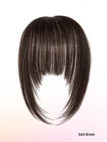 French Bangs Human Hair Air Bangs With Sideburns Brown Color Bangs Clip In Hair Extensions Beginner Friendly Natural Black - Multicolor - View 15
