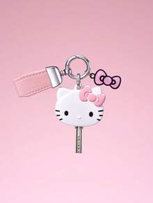 HELLO KITTY AND FRIENDS | SHEIN بطانية مفتاح من البولي فينيل كلوريد سلسلة KT - وردي - مشاهدة 1