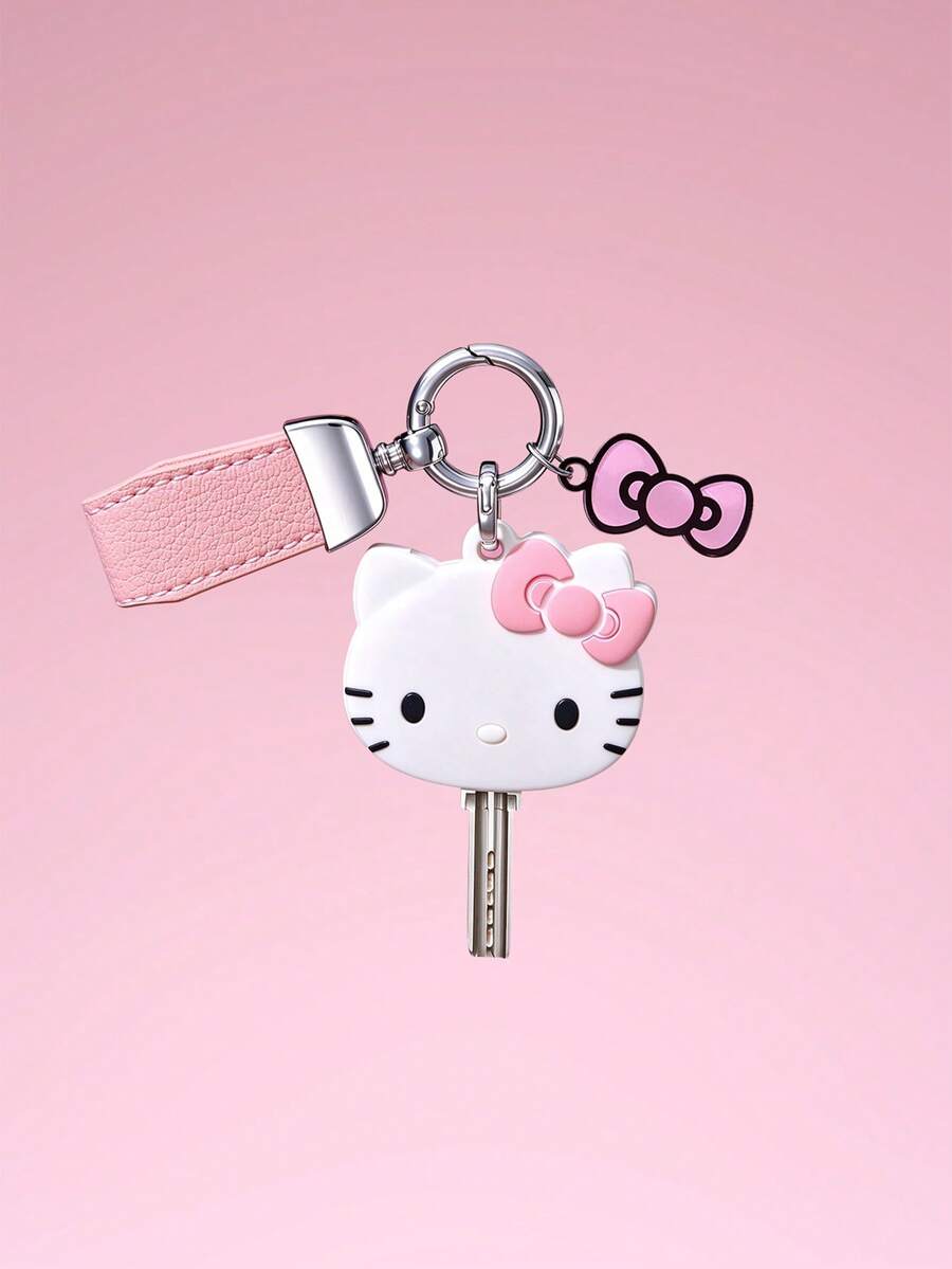 HELLO KITTY AND FRIENDS | SHEIN بطانية مفتاح من البولي فينيل كلوريد سلسلة KT - وردي - مشاهدة 1