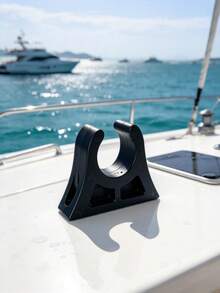 Kayak Paddle Clips, Paddle Holder Mount Base, Kayak Canoe Accessories, Secure Oar Keeper Clip For Boat, SUP Paddle Board Attachment, Easy Install Paddle Storage Holder, Durable Plastic Mount - Black - View 8