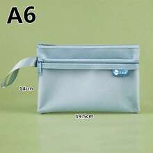 Haus Hana Dual‑Zipper A6 Pouch With Handy Wrist Strap. Dual‑Compartment Design Keeps Small Items Sorted Neatly. Compact And Lightweight, Great For Storing Documents, Cards And Personal Essentials, Ideal For Travel And Daily Carry. - Multicolor - View 12