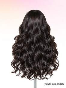 Body Wave With Bangs NO-Lace Human Wig For Beginner Friendly Wear To Go Wig Body Wave Human Hair No Leave Out Glueless Beginner Friendly No-Sew In No Glue Wig Natural Black Color - Natural Black - View 7