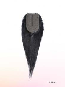 1pc Swiss Transparent Lace T Part 2 X 4 Straight Lace Closure Natural Black Color Human Hair T Part Lace Closure Affordable Pre Plucked Natural Hairline - Natural Black - View 6