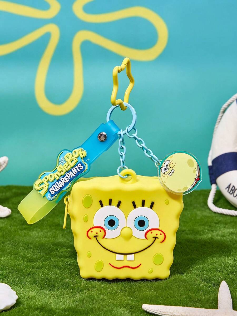 SpongeBob SquarePants | Joivida 1 قطعة محفظة عملات بتصميم حيواني مثير للاهتمام. - أصفر - مشاهدة 1