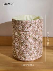 1 Piece, Oxford Cloth Embossed New Natural Pastoral Style Small Flower Pattern Cosmetic Bag, Easy To Carry For Short Trips, Storage Bag, Suitable For Going Out For Storage - Multicolor - View 10