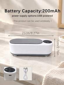 1pc Home Essential Portable Ultrasonic Cleaner Machine, Multi‑Purpose Household Cleaning Device For Jewelry, Eyeglasses, Watches, Rings - Multicolor - View 5